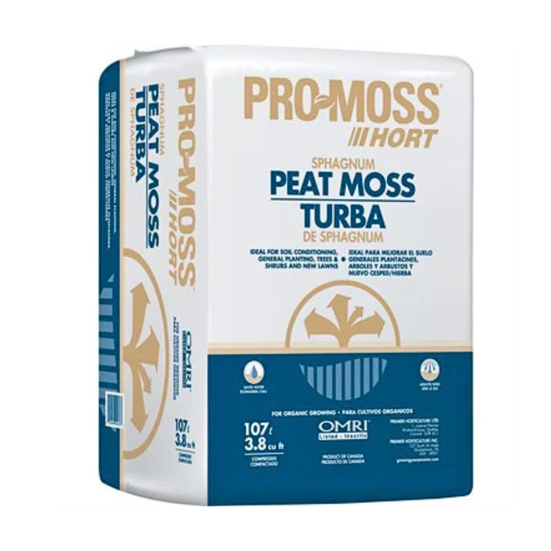 PRO-MOSS SPHAGNUM PEAT MOSS 2.2 CU.FT. | 62L Compressed [50/SKID]