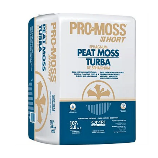 PRO-MOSS SPHAGNUM PEAT MOSS 3.8 CU.FT | 107L Compressed [30/SKID]