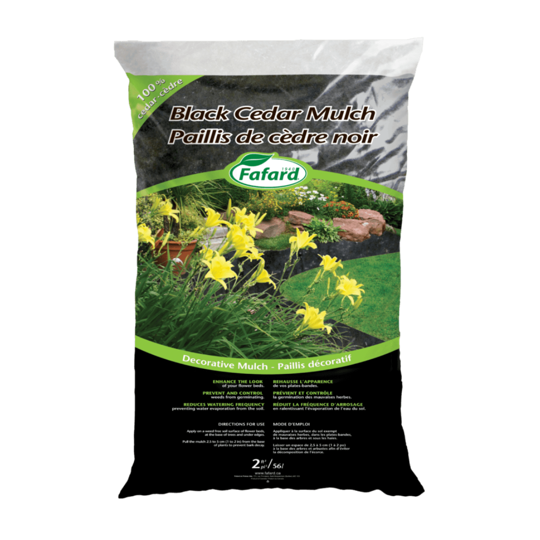 Fafard Black Cedar Mulch 3 CU.FT | 85L [65/SKID]