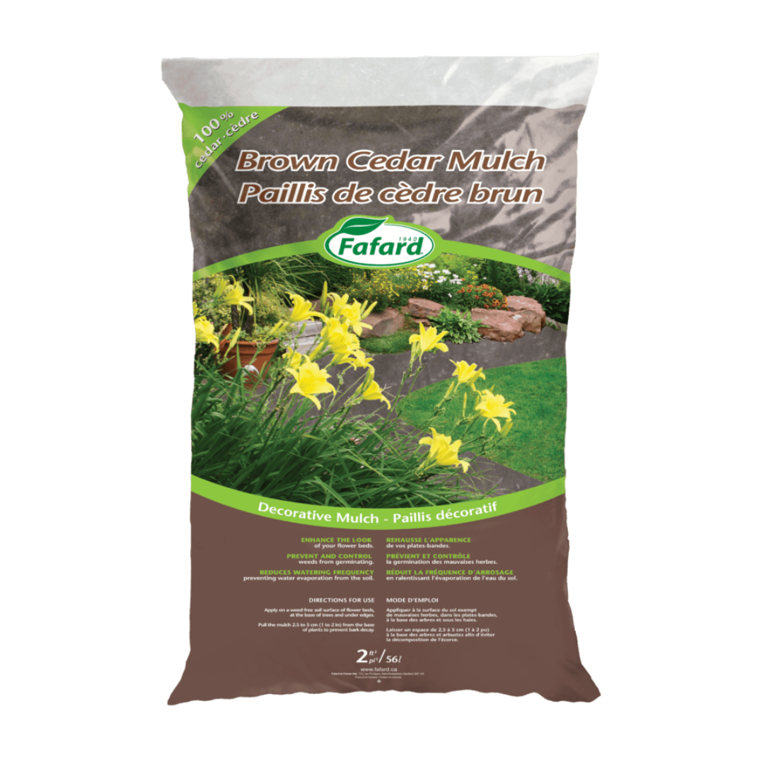 Fafard Brown Cedar Mulch 3 CU.FT | 85L [65/SKID]