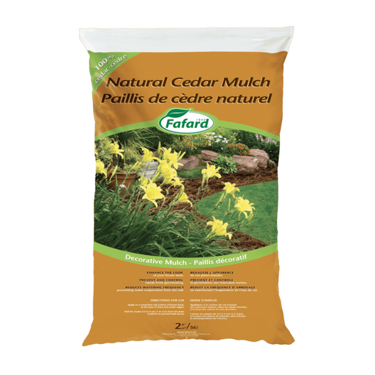 Fafard Natural Cedar Mulch 3 CU.FT | 85L [65/SKID]