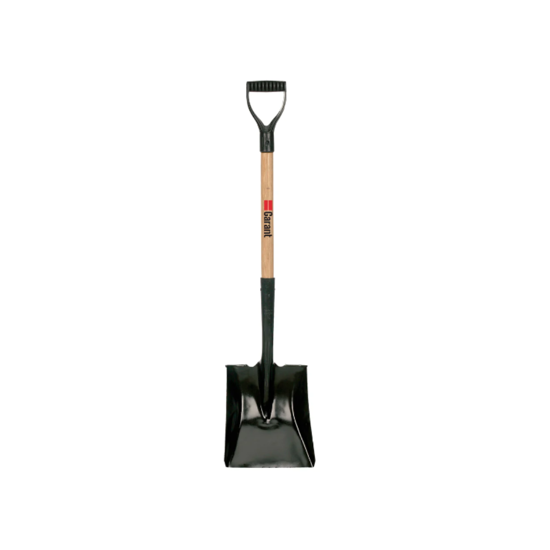 Garant Square point shovel, wood handle, D-grip [6/PACKAGE]