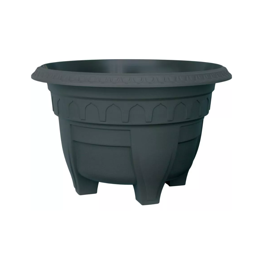 DCN Plastics Azura classic design circle patio planter 15" [6/Case]