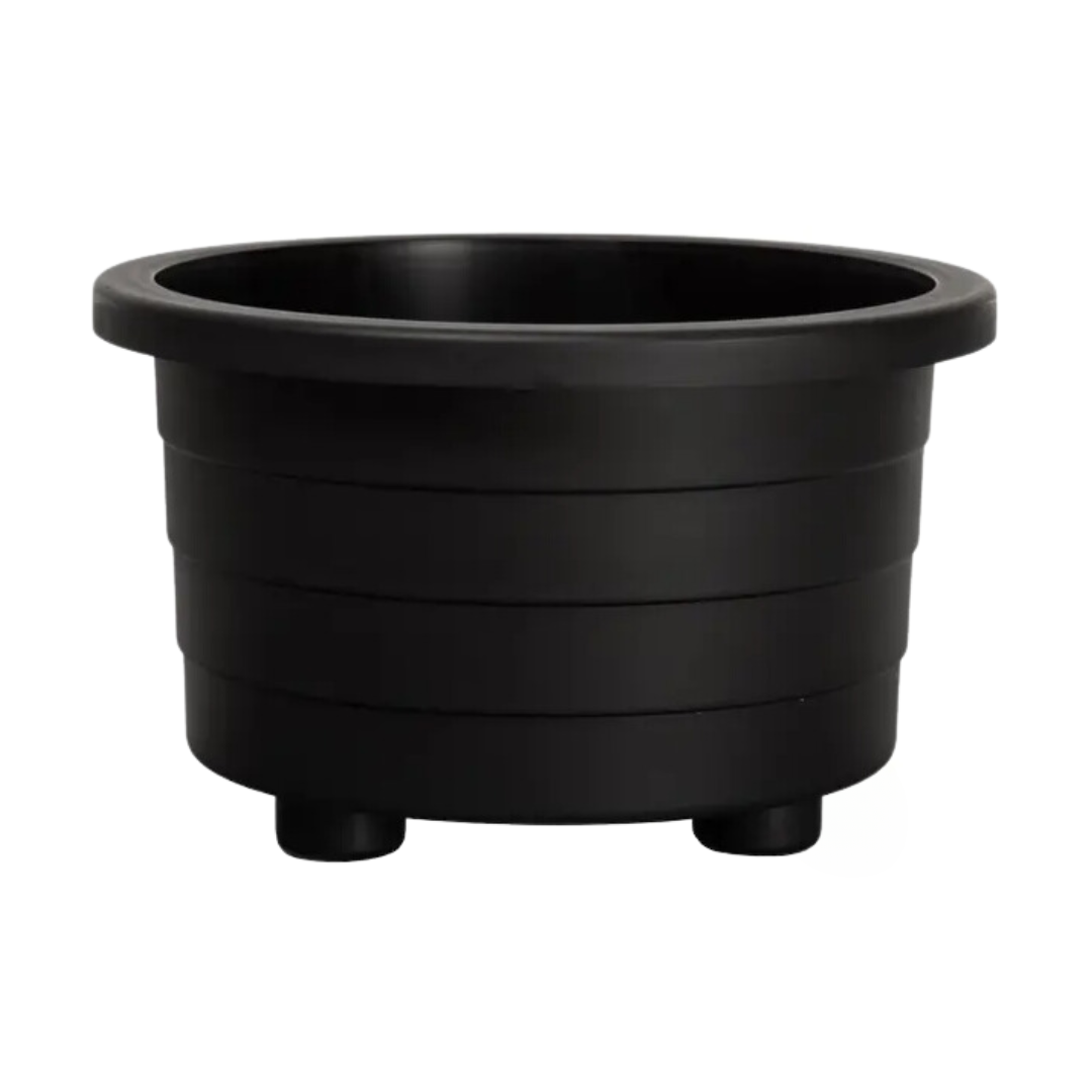 DCN Plastics Azura classic design circle patio planter with thick walls 18" [6/Case]