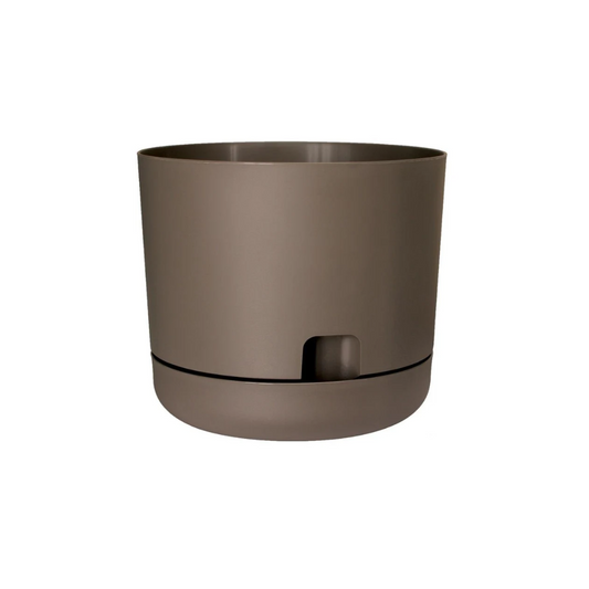 DCN PLASTICS OASIS SELF-WATERING PLANTERS 6" |  BROWN [6/Case]