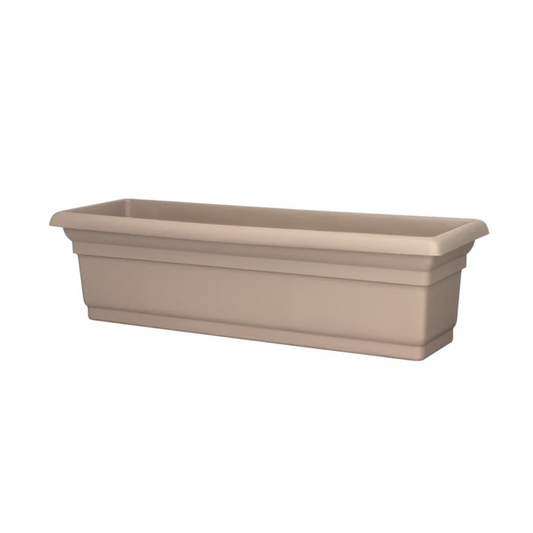 DCN PLASTICS DISTINCTION WINDOW BOX PLANTER 30" | GRANITE [6/Case]