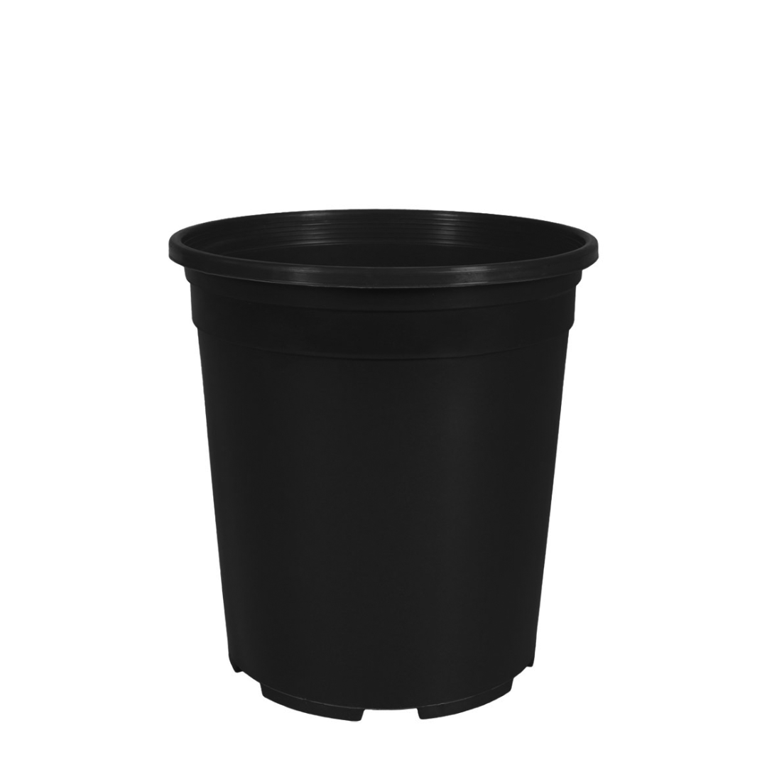 HC Company NBB005G0 5 Gallon Round Trade G Bottom Drain Nursery Pot BLACK | [1,440/BULK]