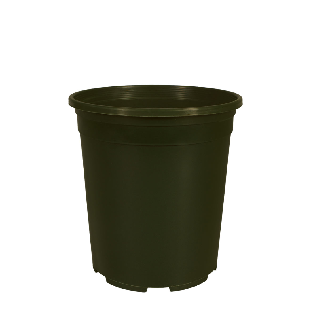 HC Company NBB005G0 5 Gallon Round Trade G Bottom Drain Nursery Pot GREEN | [1,440/BULK]