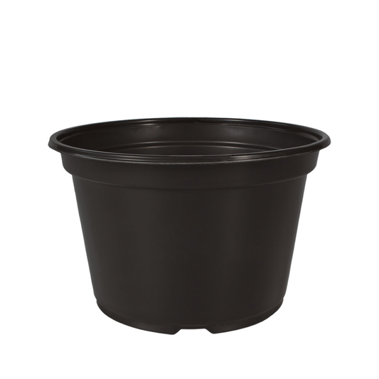 HC Company 9.00 Round Mum Planter BLACK [90/CASE] [4,320/SKID]