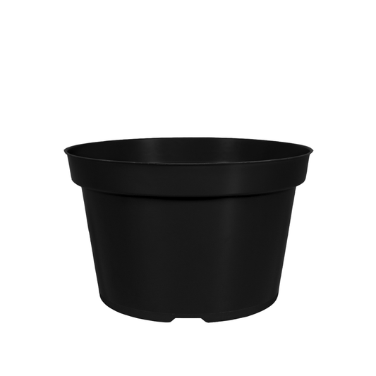HC Company 8.00 Mum Round Pot BLACK [150/CASE] [7,500/SKID]