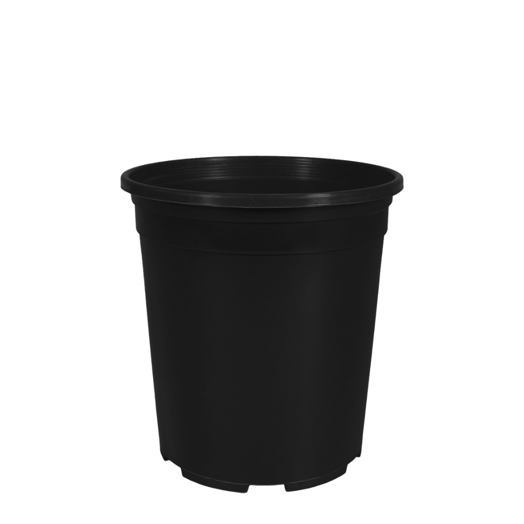 HC Company NBB002G0 2 Gallon Round Trade G Bottom Drain Nursery Pot BLACK | [2,700/BULK]