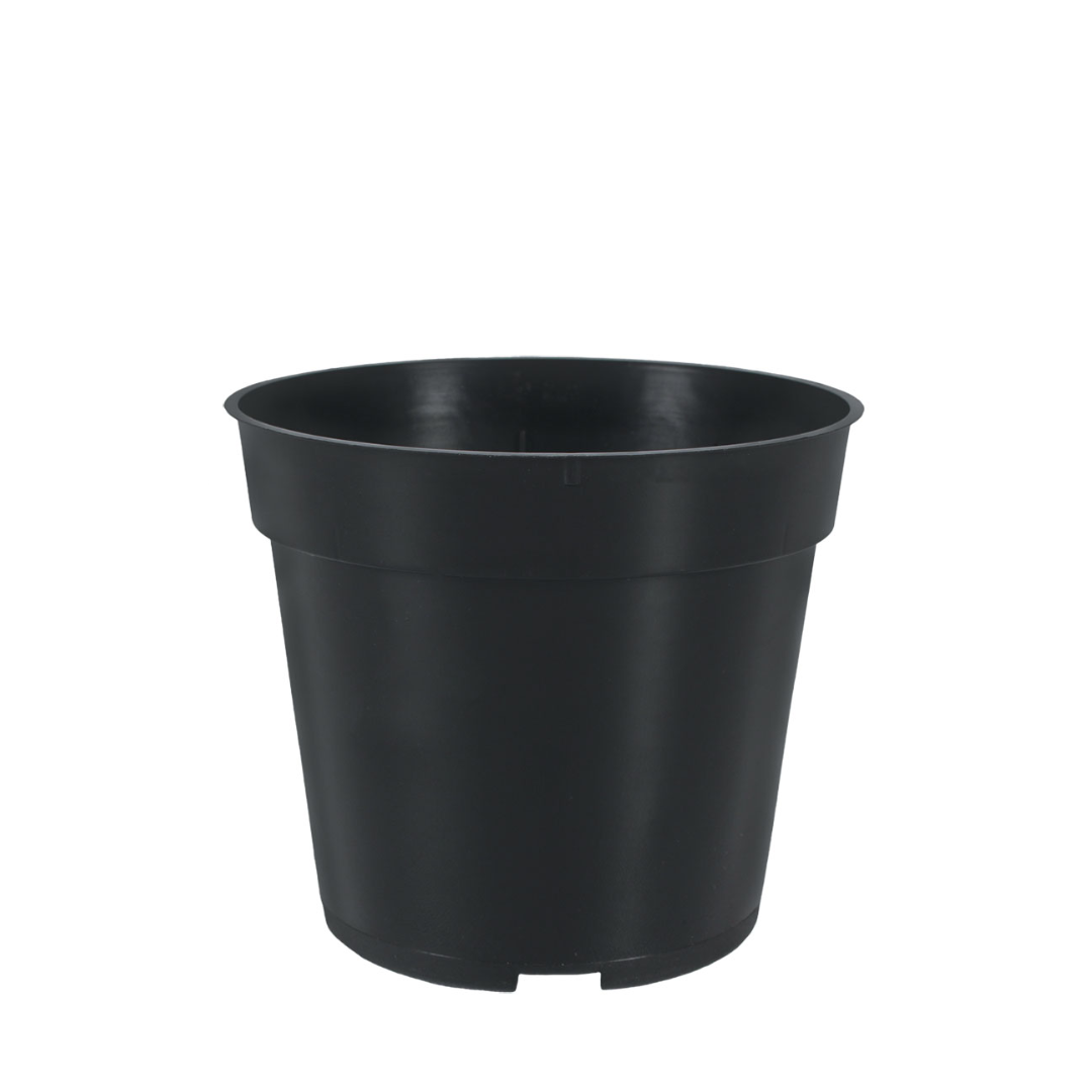 HC Company 4.50 Round Geranium Pot Thinwall BLACK [850/CASE] [32,200/SKID]