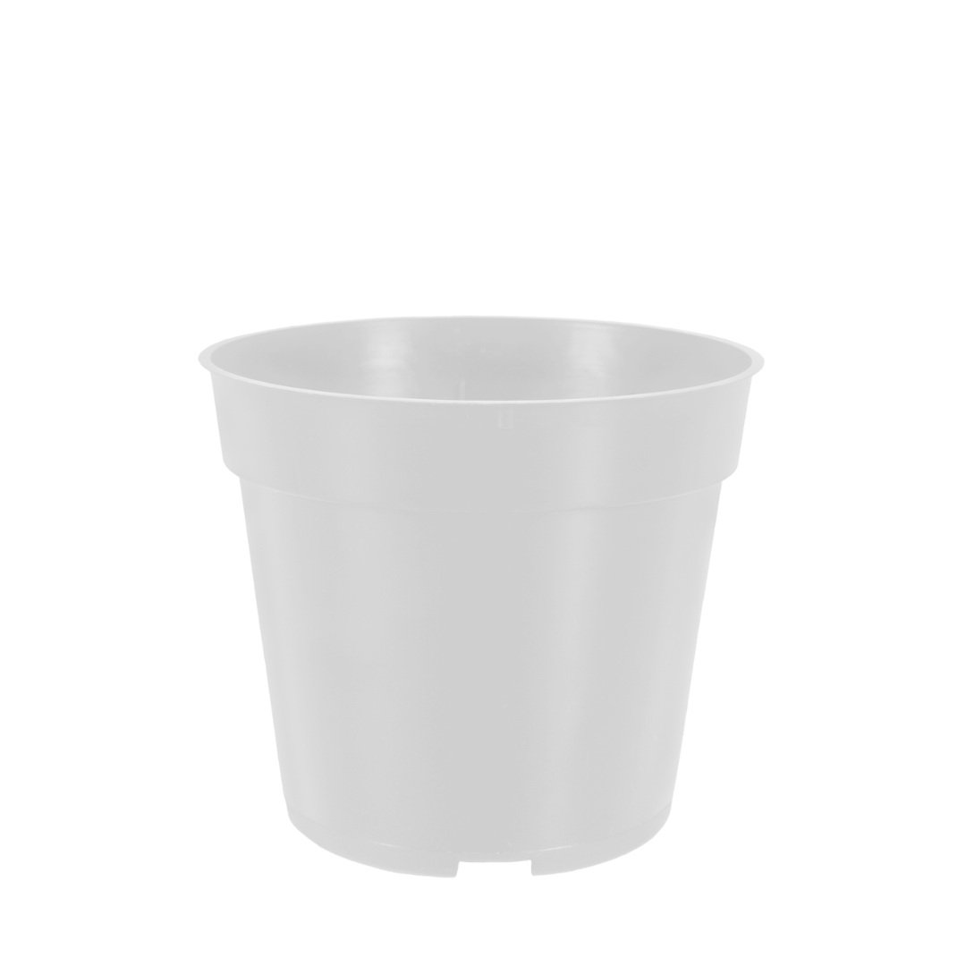 HC Company 4.50 Round Geranium Pot Thinwall WHITE [850/CASE] [32,200/SKID]