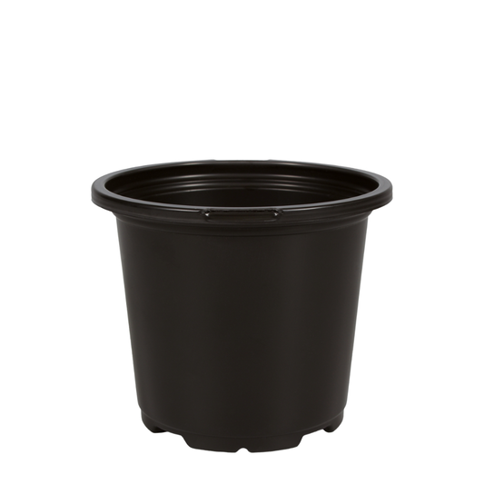 HC Company 4.5" Round Geranium Pot Co-Ex BLACK [720/CASE] [28,800/SKID]