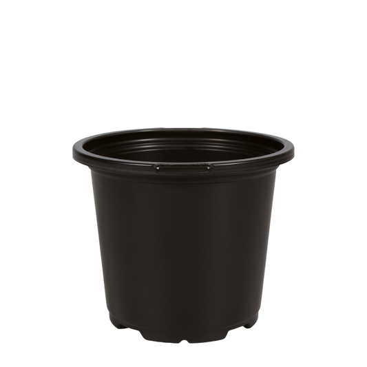 HC Company 4.25" Round Geranium Pot Co-Ex BLACK [520/CASE] [31,200/SKID]