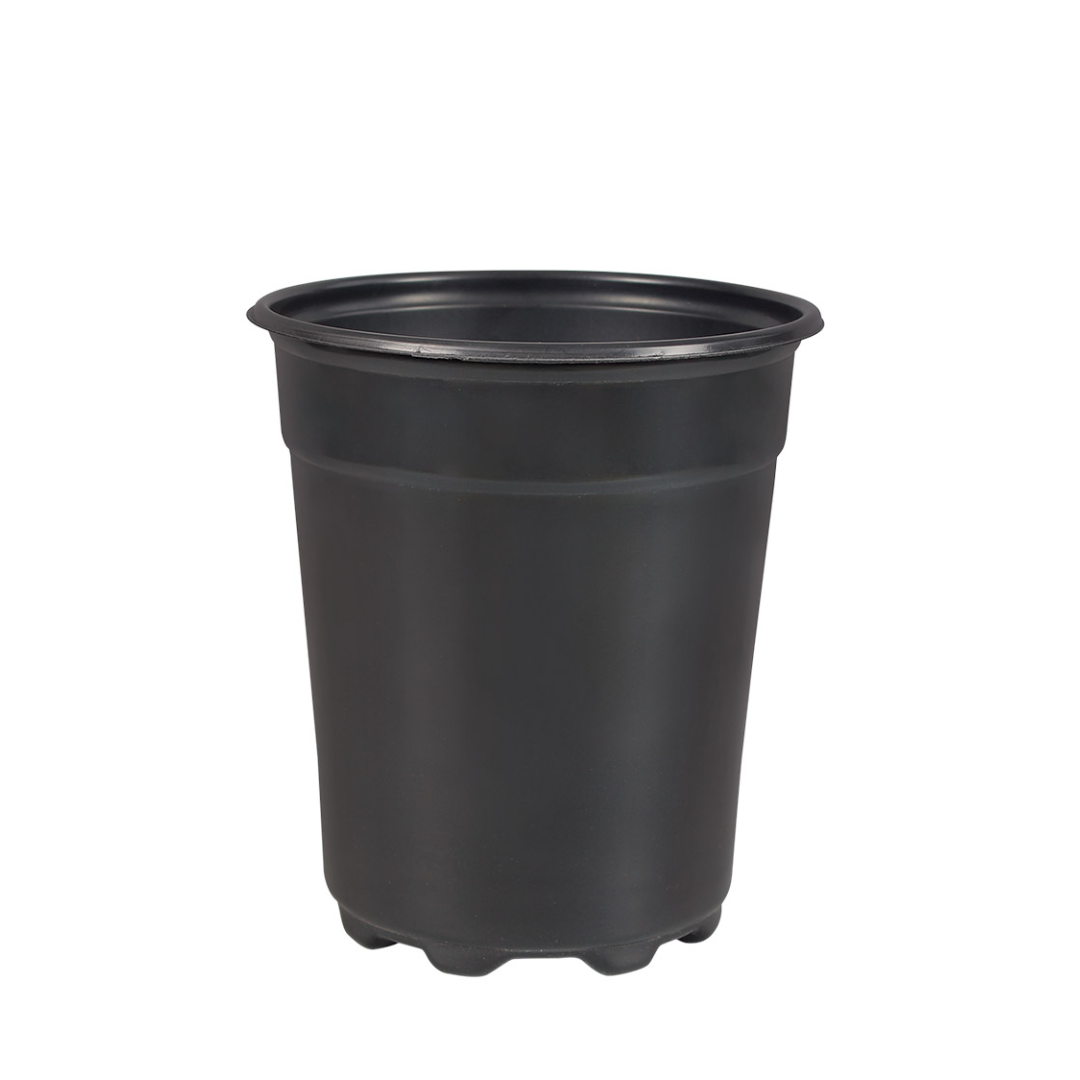 HC Company 5.00 Round Azalea Tall Pot Co-Ex BLACK [600/CASE] [21,600/SKID]