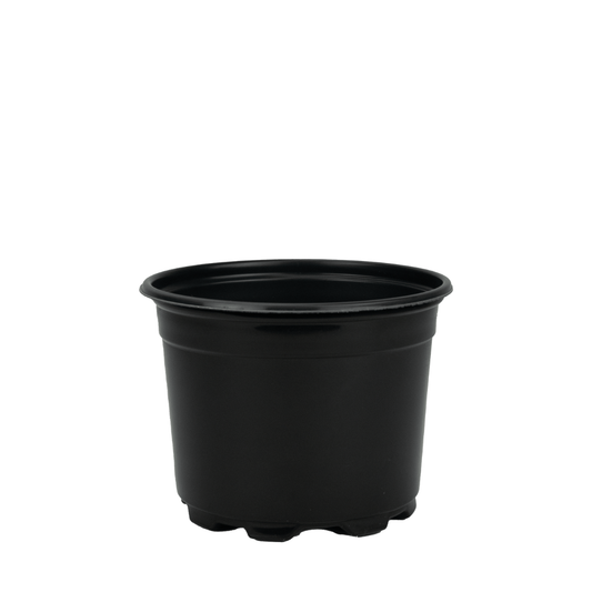 HC Company 5.00 Round Azalea Short Pot Co-Ex BLACK [675/CASE] [24,300/SKID]